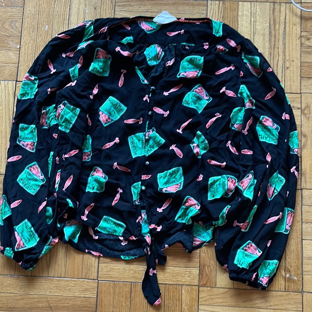 Anthropologie patterned blouse